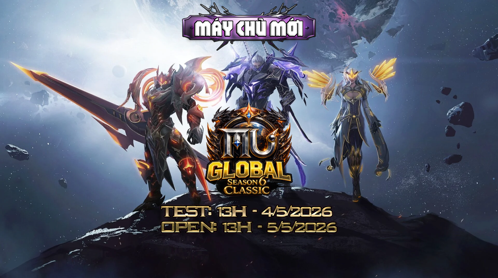 Banner MU-SS2 Season 2 máy chủ MU Online cày Zen cày Ngọc công bằng không webshop